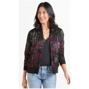 Marrakech Women's Camouflage Bomber Jacket Size S NWT